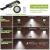 Outdoor Solar Flood Lights Sensor Light for Street Front Door Deck